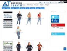 Tablet Screenshot of gungorentekstil.com